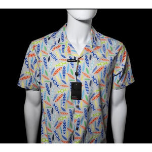 NWT QUIETI‎ Performance Lightweight 4-Way Stretch Surfboard Print Size M, XXL